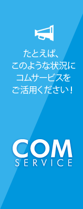 ���Ƃ��΁A���̂悤�ȏ󋵂ɃR���T�[�r�X�������p���������I